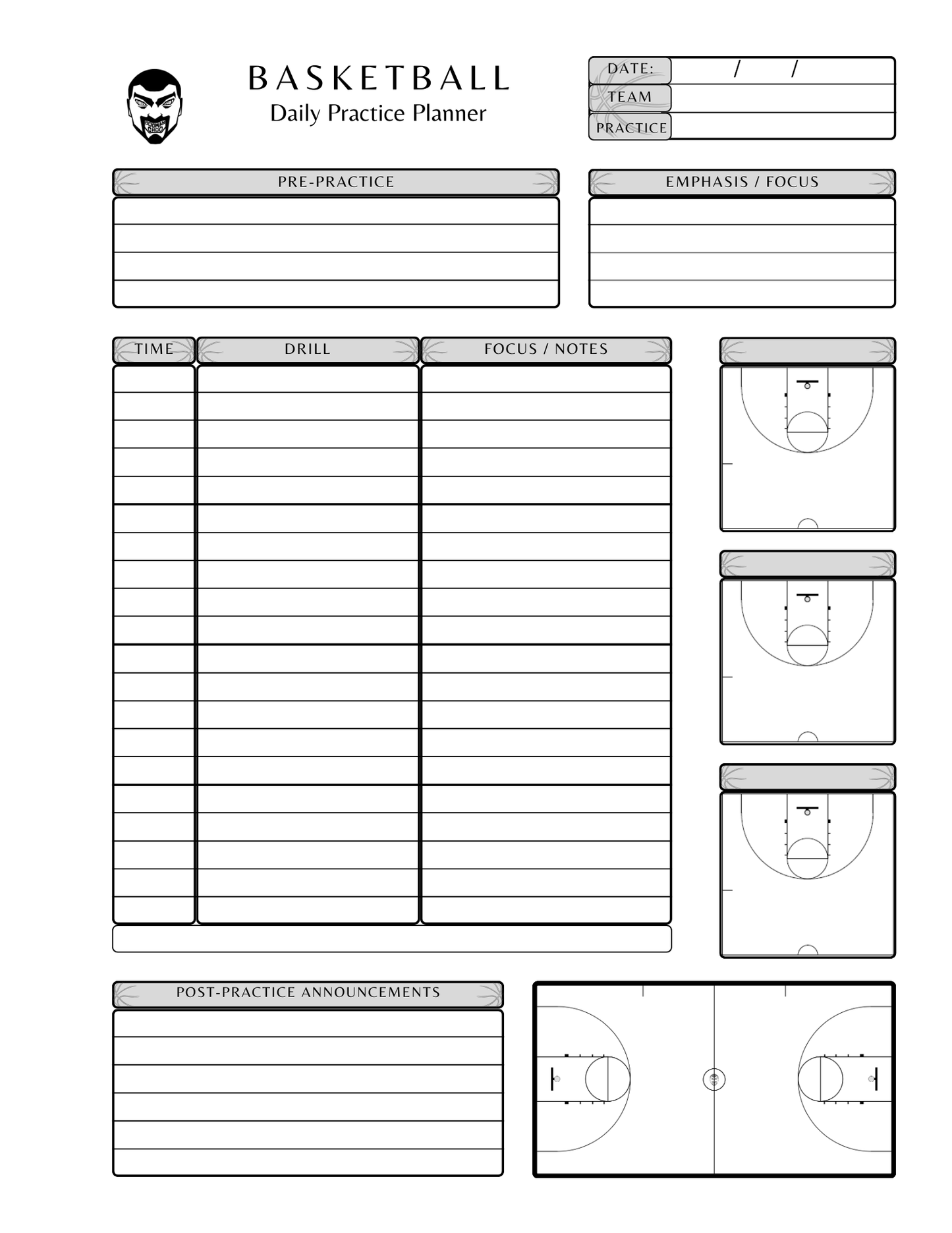 Basketball Notebook